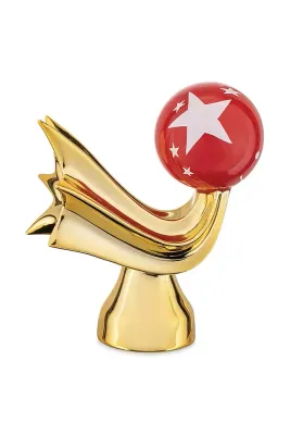 Новогоднее украшение Alessi Happy Eternity, 5 см, жёлтый