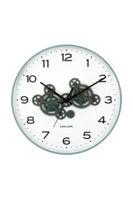Настенные часы Karlsson Open Gear, 40 см, зелёный