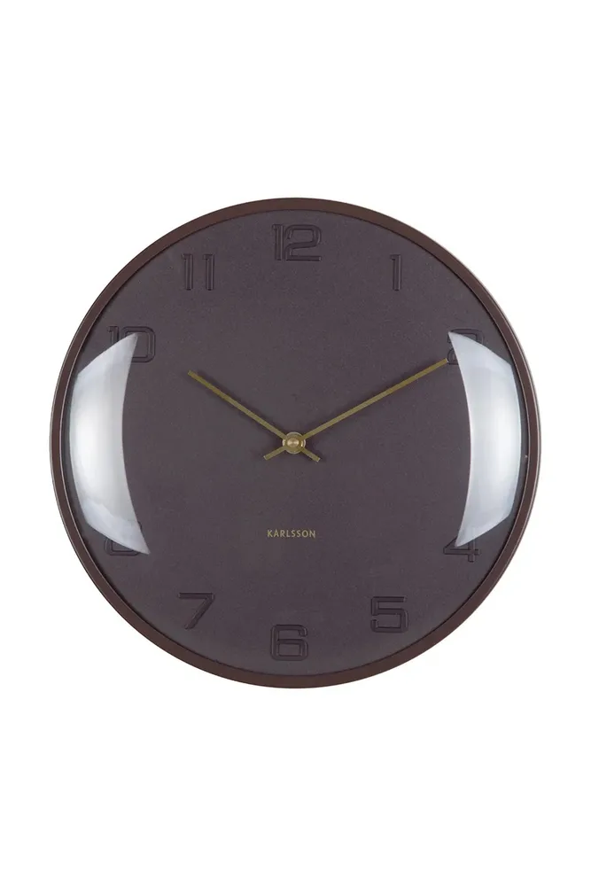 Настенные часы Karlsson Fuerte Dome, 30,5 см, розовый