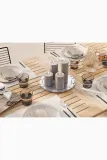 Фонарь для свечи Deluxe Homeart swieca led Gra Bloklys, пластик, 20 см, серый — фото 7