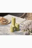 Фонарь для свечи Deluxe Homeart swieca led Oliven Gronne Bloklys, 15 см, зелёный — фото 7