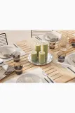 Фонарь для свечи Deluxe Homeart swieca led Oliven Gronne Bloklys, 15 см, зелёный — фото 8