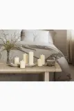 Фонарь для свечи Deluxe Homeart swieca led Cream Bloklys, 12,5 см, бежевый — фото 6