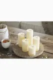 Фонарь для свечи Deluxe Homeart swieca led Cream Bloklys, 15 см, бежевый — фото 3