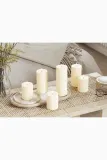 Фонарь для свечи Deluxe Homeart swieca led Cream Bloklys, 15 см, бежевый — фото 7