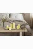 Фонарь для свечи Deluxe Homeart swieca led Lys Gul Bloklys, 15 см, жёлтый — фото 6