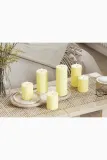 Фонарь для свечи Deluxe Homeart swieca led Lys Gul Bloklys, 20 см, жёлтый — фото 7