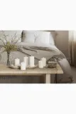 Фонарь для свечи Deluxe Homeart swieca led Square Bloklys, пластик, 12,5 см, белый — фото 6