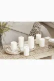 Фонарь для свечи Deluxe Homeart swieca led Square Bloklys, пластик, 12,5 см, белый — фото 7