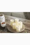 Фонарь для свечи Deluxe Homeart swieca led Square Bloklys, пластик, 12,5 см, бежевый — фото 3