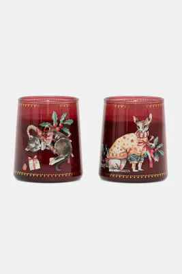 Ароматическая свеча Medicine 2-pack, соевый воск, бордовый