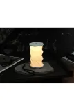 Настольная лампа Gingko Design bezprzewodowa Mini TwistHexagon Light 8,2 x 8,2 x, текстиль, LED, выс. 3 см, белый — фото 5