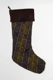 Barbour Christmas Stocking Носок рождественский, зелёный, тартан — фото 2