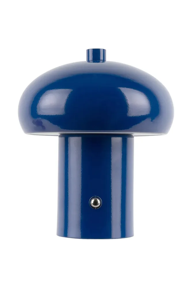 Настольная лампа Leitmotiv bezprzewodowa Retro Seta 12,5 x, текстиль, LED, выс. 15 см, тёмно-синий