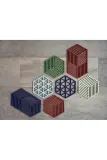 Подставка под горячее Zone Denmark Hexagon, силикон, 24 14 см, синий — фото 3