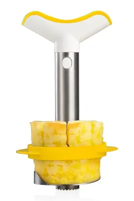 Фрукто-овощерезка Vacu Vin Pineapple Slicer & Wedger Stainl, 20 10 см, серый
