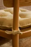 Декоративная подушка Calma House na krzeslo Velour, хлопок, 40 10 см, бежевый — фото 3