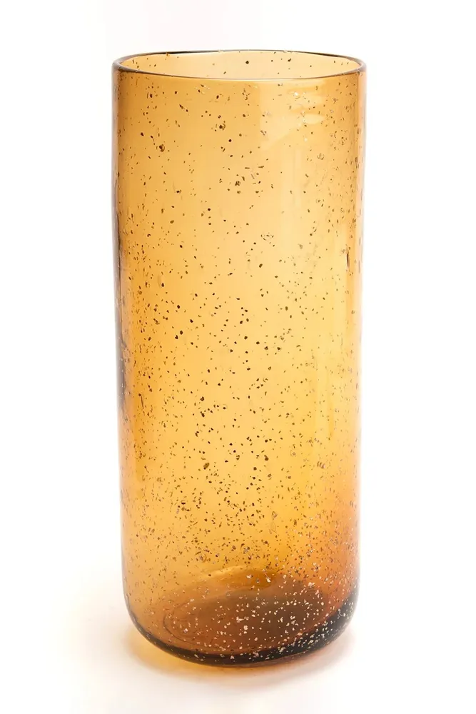 Ваза Inne home & lifestyle, стекло, 35 см, жёлтый