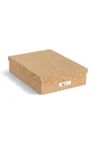 Коробка для хранения Bigso Box of Sweden Oskar A4, ДВП, 26 35 8,5 см, коричневый — фото 1