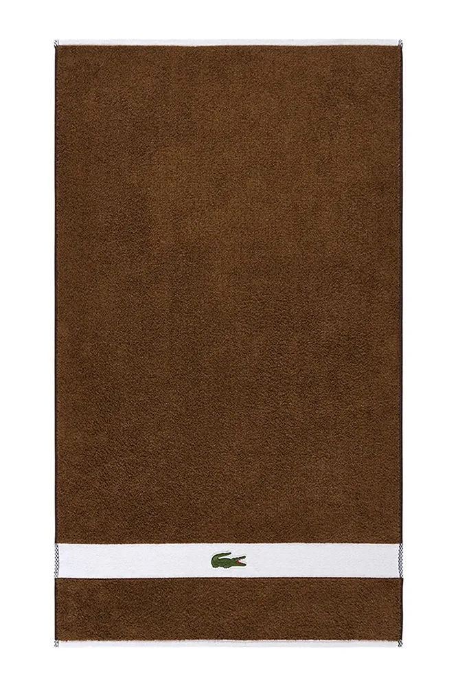 Полотенце банное Lacoste LCASUAL Pecan, хлопок, 70 120 см, коричневый