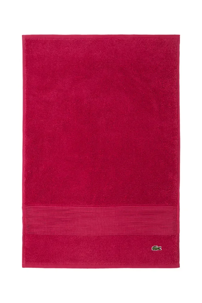 Полотенце для лица Lacoste LLECROCO Bigarreau, хлопок, 40 60 см, фиолетовый
