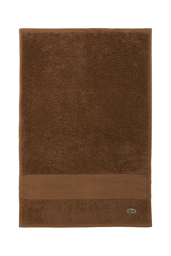 Полотенце для лица Lacoste LLECROCO Pecan, хлопок, 40 60 см, коричневый