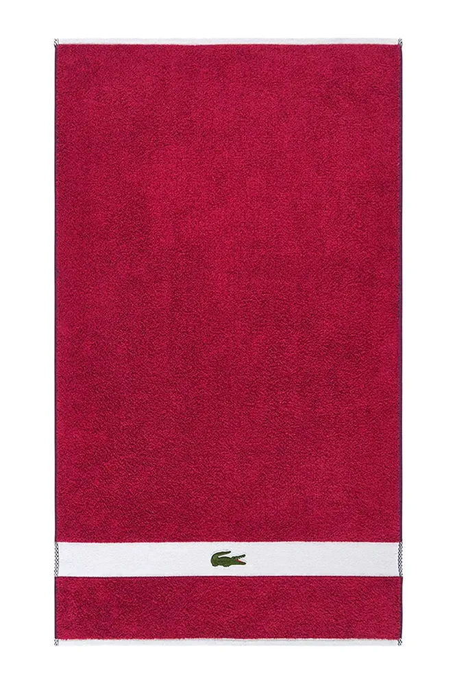 Полотенце для лица Lacoste LCASUAL Bigarreau, хлопок, 55 100 см, фиолетовый