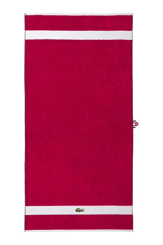 Полотенце банное Lacoste LCASUAL Bigarreau, хлопок, 90 120 см, фиолетовый