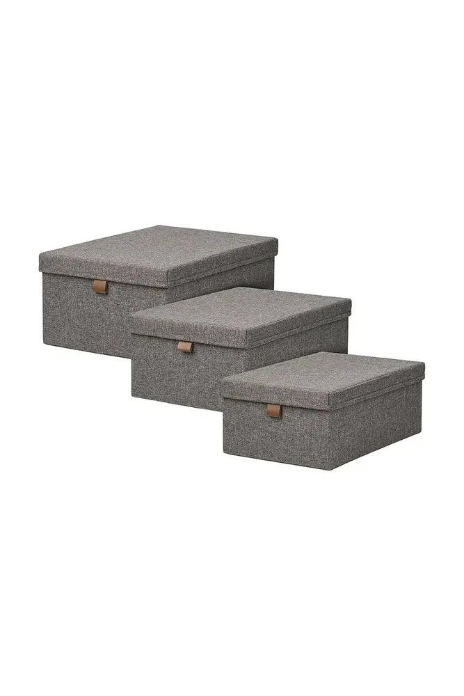 Набор коробок для хранения House Nordic Noto 3-pack, серый