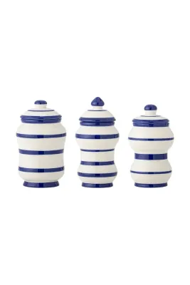 Контейнер для хранения продуктов Bloomingville Maynard 525 / 370 / 325 мл 3-pack, силикон, тёмно-синий