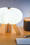 Настольная лампа Gingko Design 25 x 14,5 x, дерево, LED, бежевый — фото 8