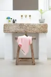 Полотенце для лица Bongusta, хлопок, 50 80 см, розовый — фото 2