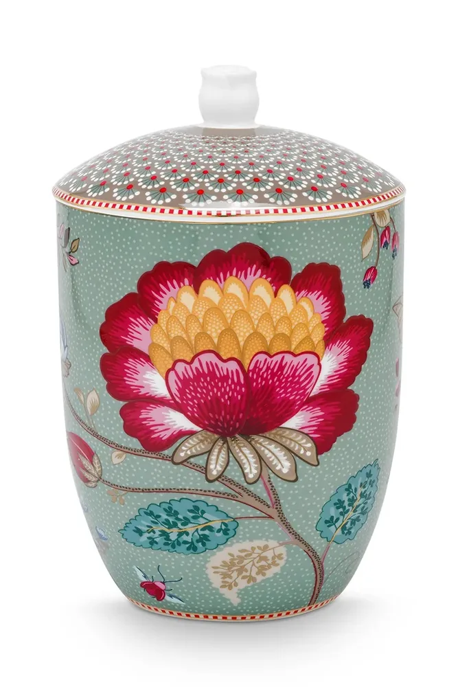 Контейнер для хранения продуктов Pip Studio porcelany 1,5 л 51009044, стекло, синий