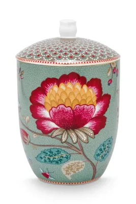Контейнер для хранения продуктов Pip Studio porcelany 1,5 л 51009044, стекло, синий