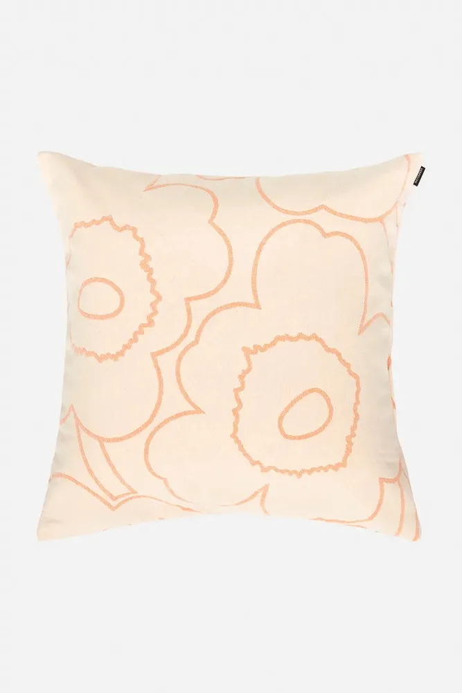 Декоративная наволочка Marimekko 074645-120, хлопок, 50 50 см, бежевый