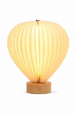 Настольная лампа Gingko Design bezprzewodowa papieru 18,2 x 7,2 x, дерево, LED, бежевый