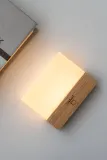 Настольная лампа Gingko Design bezprzewodowa drewna orzechowego 8 x 2,5 x, дерево, LED, бежевый — фото 1