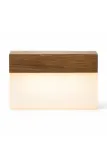 Настольная лампа Gingko Design bezprzewodowa drewna orzechowego 8 x 2,5 x, дерево, LED, белый — фото 1