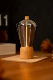 Настольная лампа Gingko Design bezprzewodowa ze szkla 6,8 x 6,8 x, стекло, LED, бежевый — фото 2