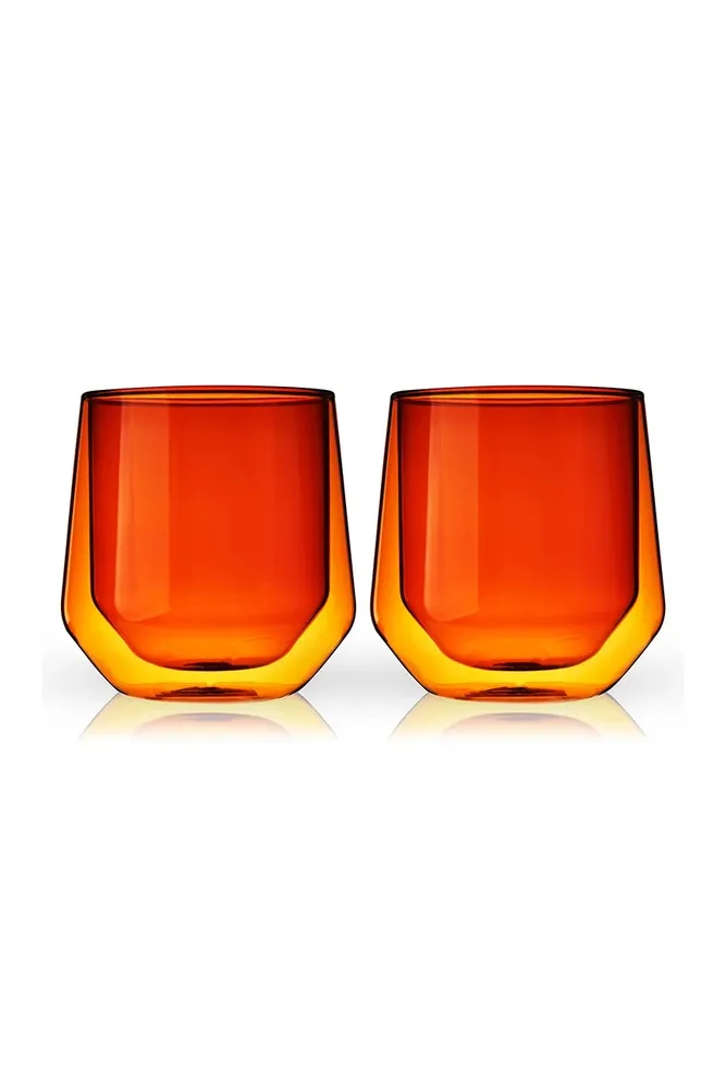 Стакан Viski, whiskey ze szkla V11188, 270 мл, стекло, оранжевый