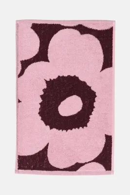 Marimekko Полотенце малое хлопковое, разноцветный цветочный узор, 30 x 50 см