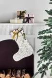 House Doctor Носок рождественский для подарков HDClip, хлопок, кремовый, 36 x 44 см — фото 2