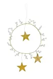 House Doctor Подвеска новогодняя HDStar Ring, металл и стекло, 15 см — фото 1
