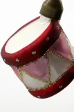 House Doctor Набор ёлочных игрушек Drum, три штуки, стекло, 4,5 x 4 см — фото 2