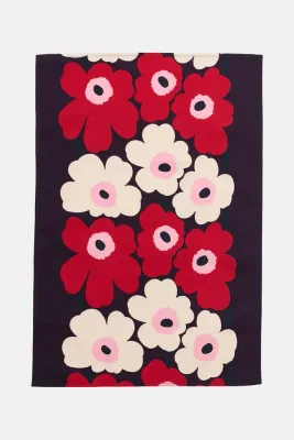 Marimekko Unikko Полотенце кухонное из хлопка и льна, 47 x 70 см