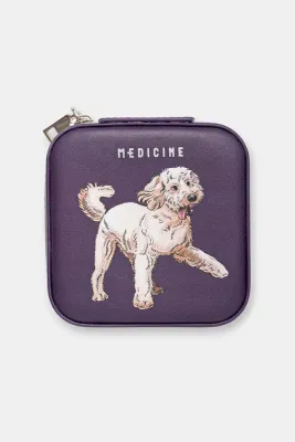 Medicine Шкатулка для украшений из искусственной кожи, с принтом собаки