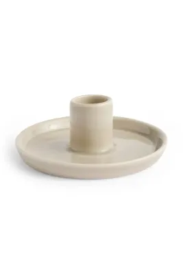 HAY Подсвечник декоративный Disc, терракота, бежевый, 4 x 10 см