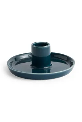 HAY Подсвечник декоративный Disc, терракота, бирюзовый, 4 x 10 см