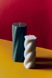 HAY Свеча декоративная Soft Serve спиральная, синяя, 20 x 8 см — фото 2