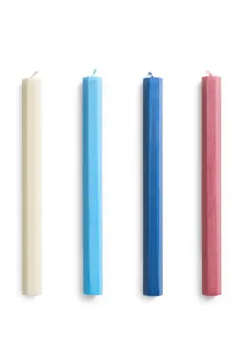 HAY Набор декоративных свечей Square Candle mix, 4 шт., матовые, 24 см
